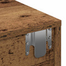 vidaXL Falipolc fiókokkal régi fa 100x36x19 cm műszaki fa