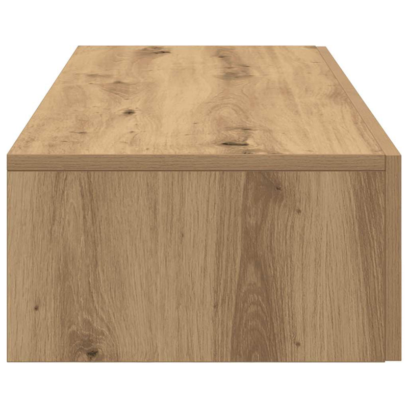 vidaXL Falipolc fiókokkal artisian tölgy 100x36x19 cm műszaki fa