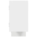 vidaXL fehér szerelt fa fali kockapolc 5 rekeszes színű