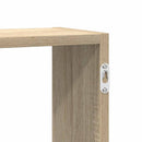 vidaXL sonoma tölgyszínű szerelt fa fali kockapolc 5 rekeszes színű