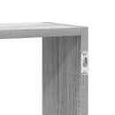 vidaXL szürke sonoma színű szerelt fa fali kockapolc 5 rekeszes színű