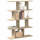 vidaXL sonoma tölgyszínű szerelt fa fali kockapolc 12 rekeszes színű