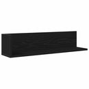 vidaXL 2 db fekete szerelt fa fali polc 75 x 16,5 x 16,5 cm