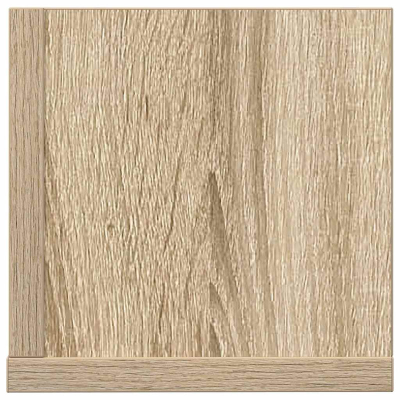 vidaXL 2 db sonoma tölgy színű szerelt fa fali polc 75 x 16,5 x 16,5cm