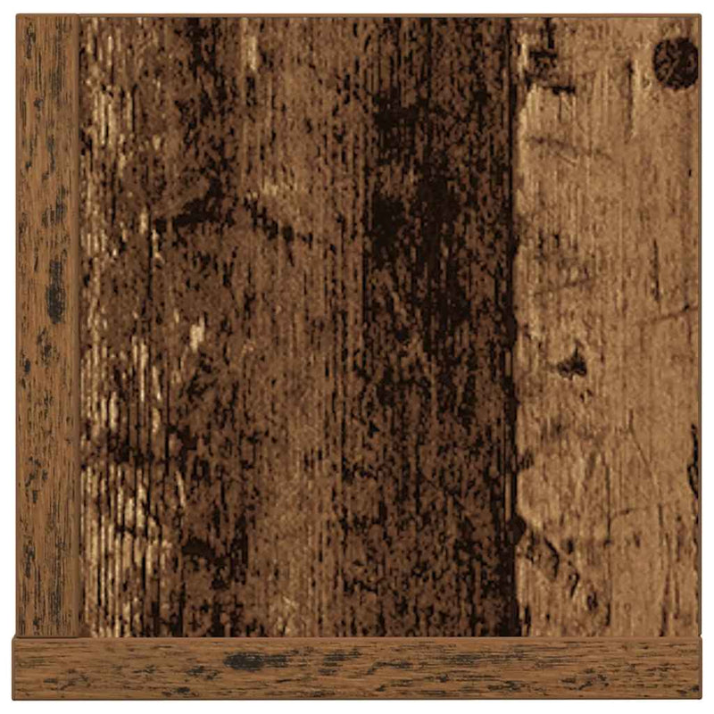 vidaXL 2 db antik fa színű szerelt fa fali polc 75 x 16,5 x 16,5 cm