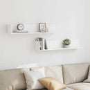 vidaXL 2 db fehér szerelt fa fali polc 100 x 16,5 x 16,5 cm