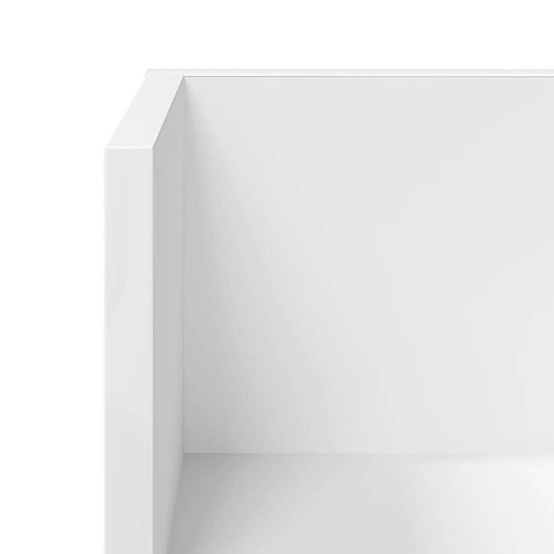 vidaXL 2 db fehér szerelt fa fali polc 100 x 16,5 x 16,5 cm