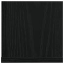 vidaXL 2 db fekete szerelt fa fali polc 100 x 16,5 x 16,5 cm