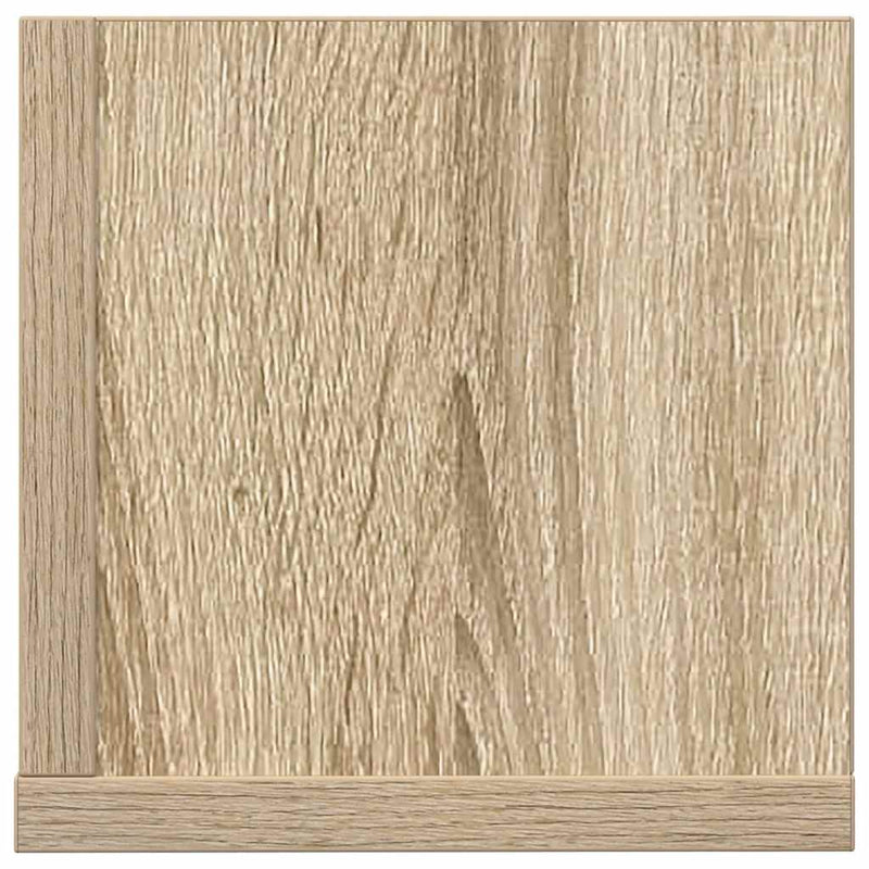 vidaXL 2 db sonoma tölgy színű szerelt fa fali polc 100x16,5x16,5 cm
