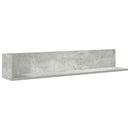 vidaXL 2 db betonszürke szerelt fa fali polc 100 x 16,5 x 16,5 cm