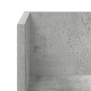 vidaXL 2 db betonszürke szerelt fa fali polc 100 x 16,5 x 16,5 cm