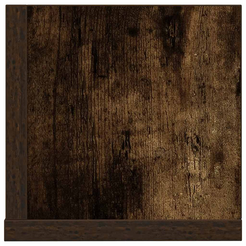 vidaXL 2 db füstös tölgy színű szerelt fa fali polc 100x16,5x16,5 cm