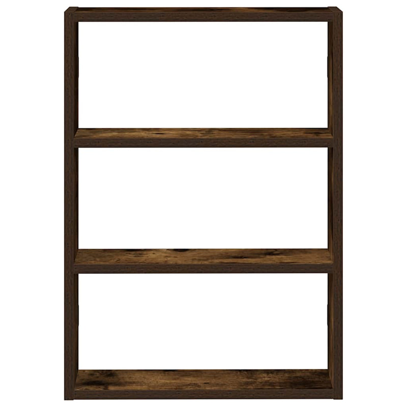 vidaXL füstös tölgy színű szerelt fa fali polc 43 x 9 x 60 cm