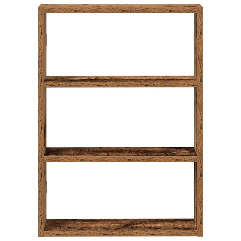 vidaXL antik fa színű szerelt fa fali polc 43 x 9 x 60 cm