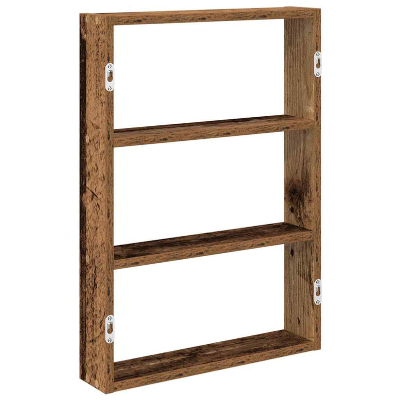 vidaXL antik fa színű szerelt fa fali polc 43 x 9 x 60 cm