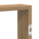 vidaXL kézműves tölgy színű szerelt fa fali polc 43 x 9 x 60 cm