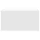 vidaXL fehér szerelt fa fali fürdőszobaszekrény 60x25x30 cm