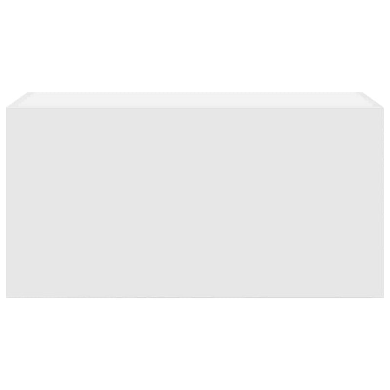 vidaXL fehér szerelt fa fali fürdőszobaszekrény 60x25x30 cm