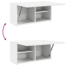 vidaXL fehér szerelt fa fali fürdőszobaszekrény 60x25x30 cm