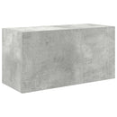 vidaXL betonszürke szerelt fa fali fürdőszobaszekrény 60 x 25 x 30 cm