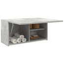 vidaXL betonszürke szerelt fa fali fürdőszobaszekrény 60 x 25 x 30 cm