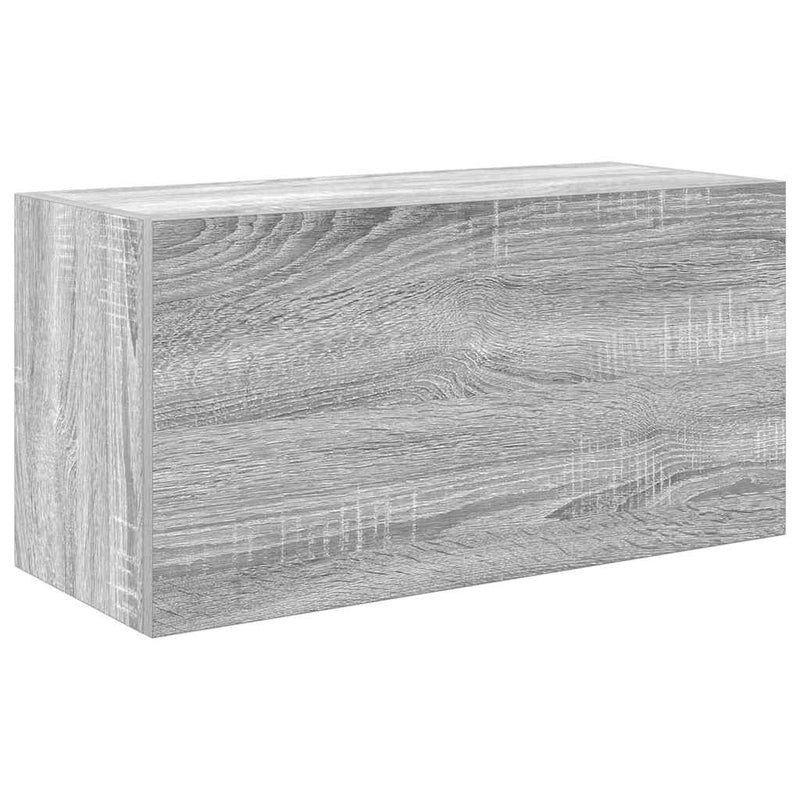 vidaXL szürke sonoma szerelt fa fali fürdőszobaszekrény 60x25x30 cm