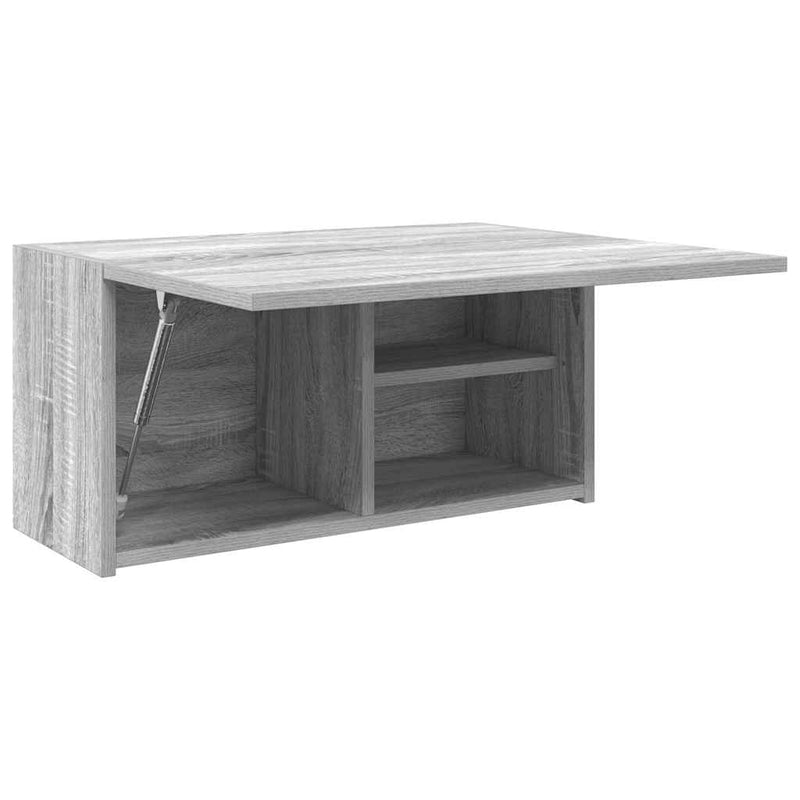 vidaXL szürke sonoma szerelt fa fali fürdőszobaszekrény 60x25x30 cm