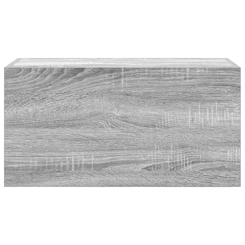 vidaXL szürke sonoma szerelt fa fali fürdőszobaszekrény 60x25x30 cm
