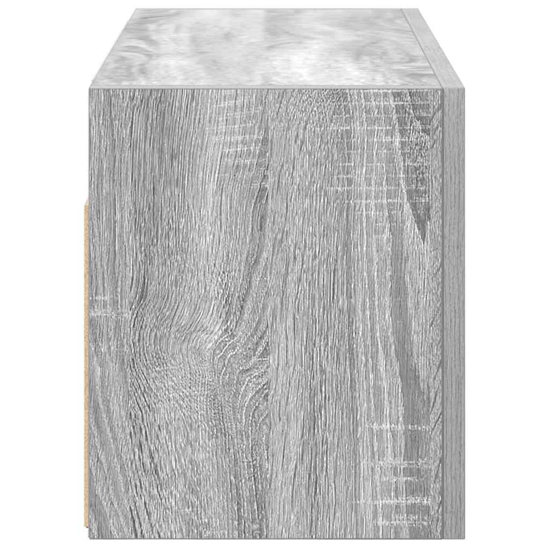 vidaXL szürke sonoma szerelt fa fali fürdőszobaszekrény 60x25x30 cm