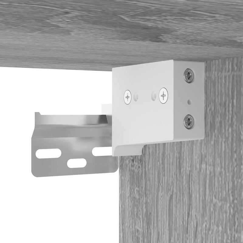 vidaXL szürke sonoma szerelt fa fali fürdőszobaszekrény 60x25x30 cm