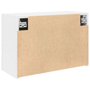 vidaXL fehér szerelt fa fali fürdőszobaszekrény 60x25x40 cm