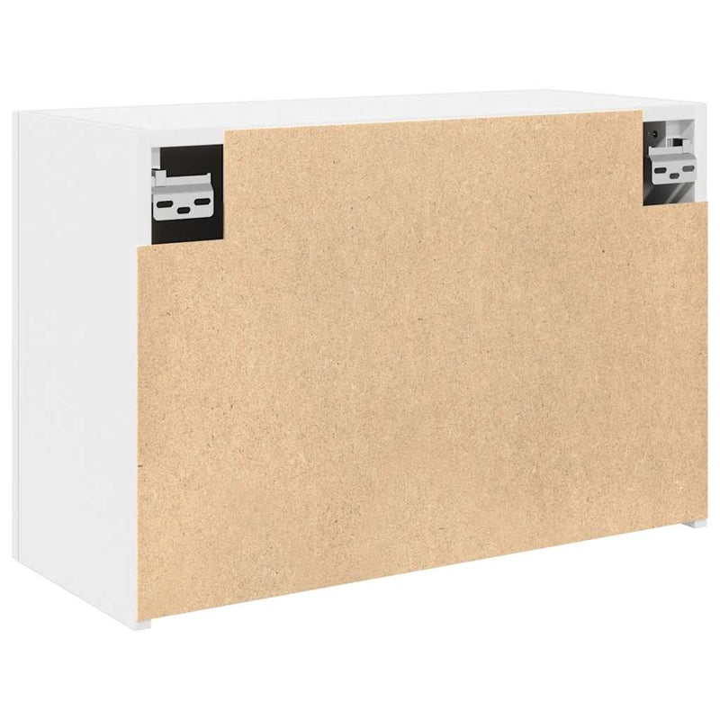 vidaXL fehér szerelt fa fali fürdőszobaszekrény 60x25x40 cm