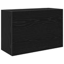 vidaXL fekete szerelt fa fali fürdőszobaszekrény 60x25x40 cm