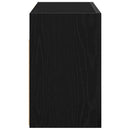vidaXL fekete szerelt fa fali fürdőszobaszekrény 60x25x40 cm