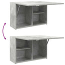 vidaXL betonszürke szerelt fa fali fürdőszobaszekrény 60 x 25 x 40 cm