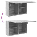 vidaXL szürke sonoma szerelt fa fali fürdőszobaszekrény 60x25x40 cm