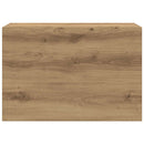 vidaXL kézműves tölgy szerelt fa fali fürdőszobaszekrény 60x25x40 cm