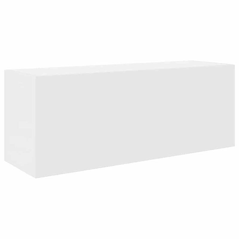 vidaXL fehér szerelt fa fali fürdőszobaszekrény 80x25x30 cm