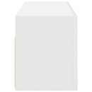 vidaXL fehér szerelt fa fali fürdőszobaszekrény 80x25x30 cm