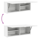 vidaXL fehér szerelt fa fali fürdőszobaszekrény 80x25x30 cm