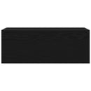 vidaXL fekete szerelt fa fali fürdőszobaszekrény 80x25x30 cm