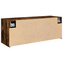 vidaXL füstös tölgyszínű szerelt fa fali fürdőszobaszekrény 80x25x30cm