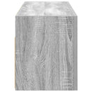 vidaXL szürke sonoma szerelt fa fali fürdőszobaszekrény 80x25x30 cm