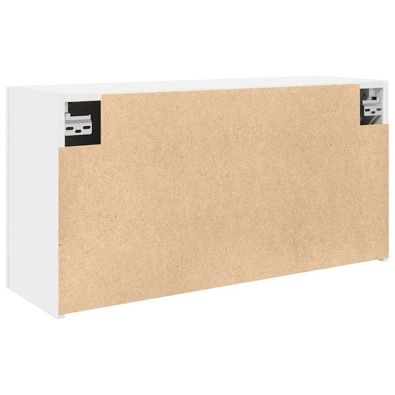 vidaXL fehér szerelt fa fali fürdőszobaszekrény 80x25x40 cm