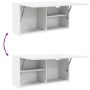 vidaXL fehér szerelt fa fali fürdőszobaszekrény 80x25x40 cm