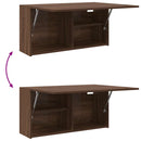 vidaXL barna tölgyszínű szerelt fa fali fürdőszobaszekrény 80x25x40 cm