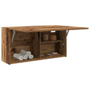 vidaXL antik fa színű szerelt fa fali fürdőszobaszekrény 80x25x40 cm