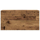vidaXL antik fa színű szerelt fa fali fürdőszobaszekrény 80x25x40 cm