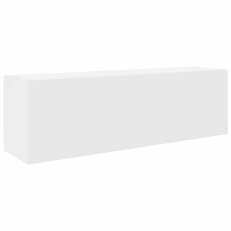 vidaXL fehér szerelt fa fali fürdőszobaszekrény 100x25x30 cm