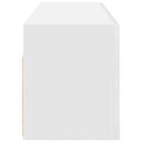 vidaXL fehér szerelt fa fali fürdőszobaszekrény 100x25x30 cm